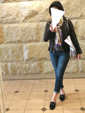 「AG JEANS（エージージーンズ）のアイテム」を使った、BOWさん（レディース・169cm）の春コーディネート