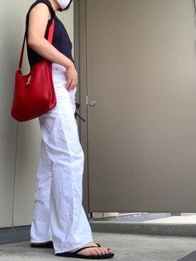 「FLAMAND（フラマン ）のアイテム」を使った、BOWさん（レディース・169cm）の夏コーディネート