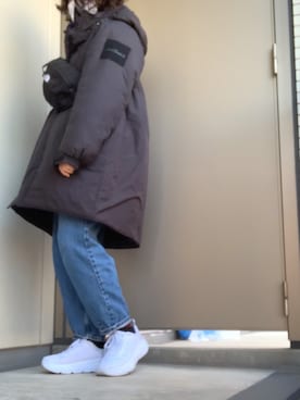「WILD THINGS（ワイルドシングス）のアイテム（ダウンジャケット/コート）」を使った、BOWさん（レディース・169cm）の冬コーディネート