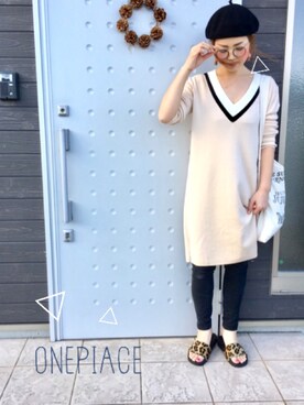 「TODAYFUL（トゥデイフル）のVintageトートバッグ（トートバッグ）」を使った、makiさん（レディース・161cm）の春コーディネート