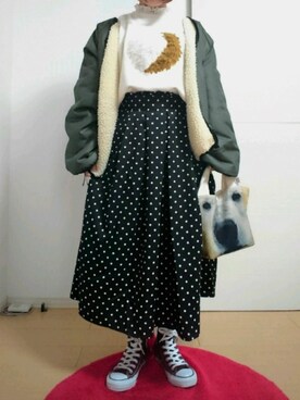 「Myalka（ミャルカ）のアイテム」を使った、しろくまさん（レディース・150cm）の冬コーディネート