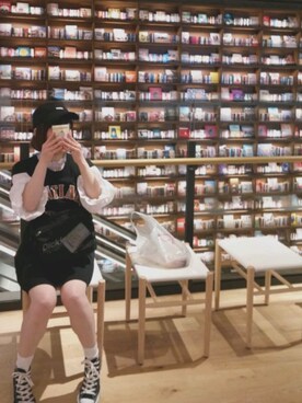 「蔦屋書店」｜しろくまさん（レディース・150cm）の春コーディネート
