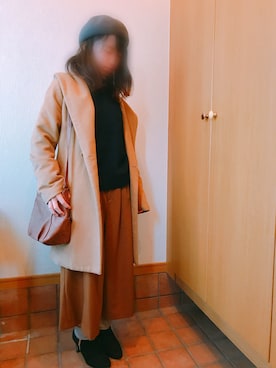 「Sens de vie（サンスドゥウ゛ィ）のアイテム（ジャケット/アウター）」を使った、よしさん（レディース・150cm）の冬コーディネート