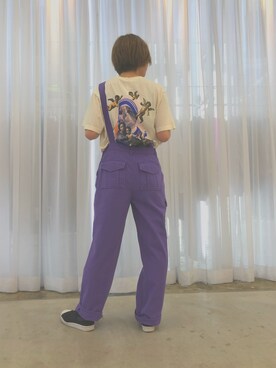 「ROCKET x LUNCH（ロケットアンドランチ）のアイテム」を使った、RENAさん（レディース・168cm）の夏コーディネート