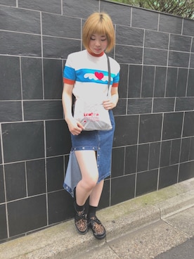 「ila（アイラ）のアイテム」を使った、RENAさん（レディース・168cm）の春コーディネート