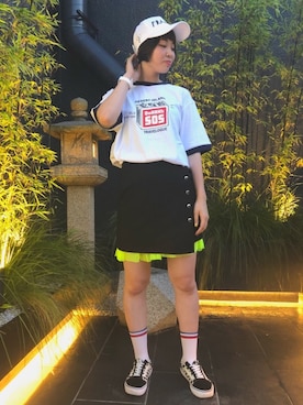 「ila（アイラ）のアイテム」を使った、RENAさん（レディース・168cm）の夏コーディネート