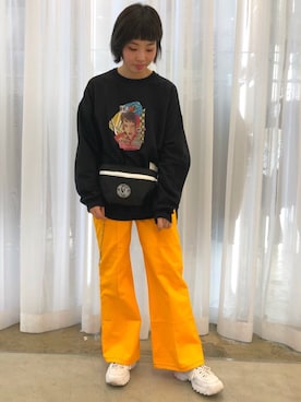 「L.H.P（エルエイチピー）のアイテム（スウェット）」を使った、RENAさん（レディース・168cm）の秋コーディネート