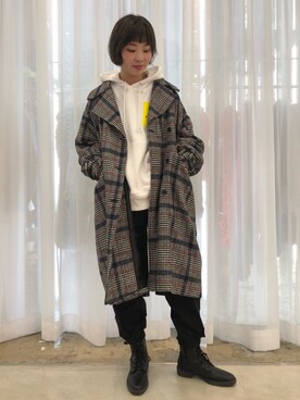 「Chica（チカ）のアイテム（ジャケット/アウター）」を使った、RENAさん（レディース・168cm）の秋コーディネート