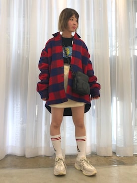 「まだ若い」｜RENAさん（レディース・168cm）の冬コーディネート
