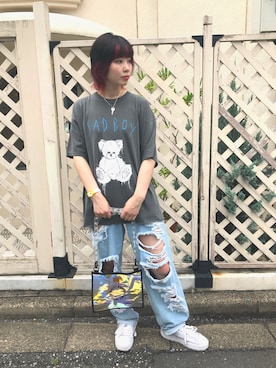 「イメチェン」｜RENAさん（レディース・168cm）の夏コーディネート
