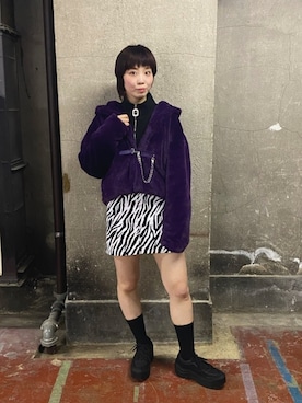 「Ctr1（コントロール）のアイテム（ブルゾン）」を使った、RENAさん（レディース・168cm）の秋コーディネート