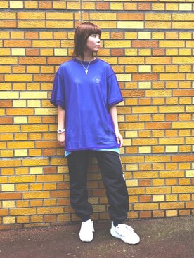 「KaneZ（ケインズ）のKanez/ケインズ/TMTYM T-SHIRTS（Tシャツ/カットソー）」を使った、RENAさん（レディース・168cm）の夏コーディネート