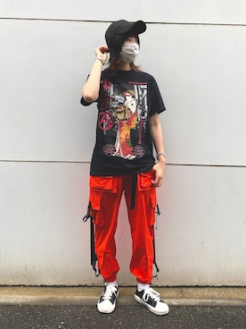 RENAさん（レディース・168cm）の夏コーディネート