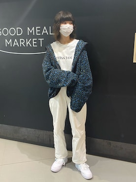 「thisisneverthat（ディスイズネバーザット）のアイテム（ジャケット/アウター）」を使った、RENAさん（レディース・168cm）の秋コーディネート