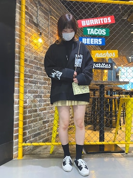 「Ctr1（コントロール）のアイテム」を使った、RENAさん（レディース・168cm）の春コーディネート