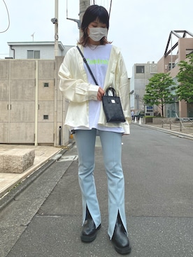 「Ctr1（コントロール）のアイテム」を使った、RENAさん（レディース・168cm）の春コーディネート