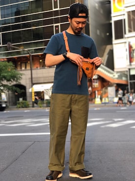 「ショット」｜「アイテム（ブーツ）」を使った、kiharaさん（メンズ・173cm）の春コーディネート