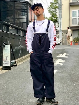 「ショット」｜「アイテム（キャップ）」を使った、kiharaさん（メンズ・173cm）の春コーディネート