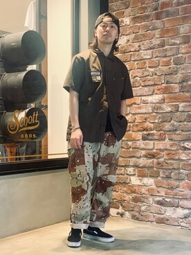 「ショット」｜「アイテム（キャップ）」を使った、kiharaさん（メンズ・173cm）の夏コーディネート