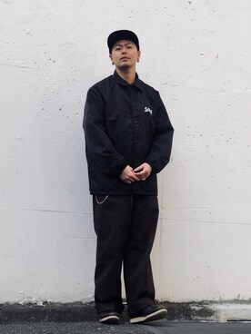 「ショット」｜「アイテム（ブルゾン）」を使った、kiharaさん（メンズ・173cm）の冬コーディネート