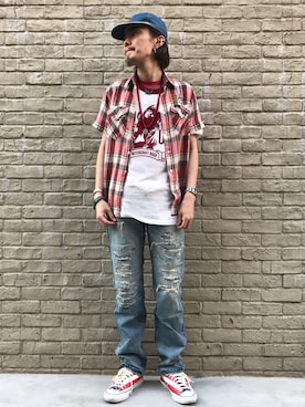 ♪♫♬♪♬♫♪さん（メンズ・172cm）の夏コーディネート