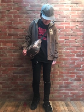 「ビッグサイズコーデ」｜♪♫♬♪♬♫♪さん（メンズ・172cm）の冬コーディネート