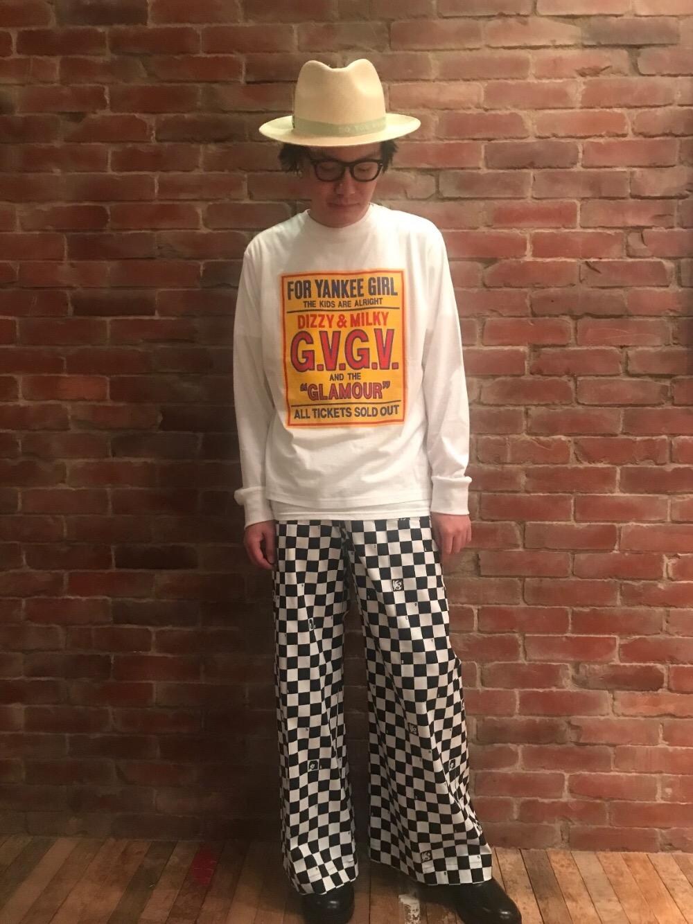 「カジュアル、ロック、コラボ、ストリート、g.v.g.v.、大人カジュアル、Hysteric Glamour、STETSON、ヒステリックグラマー、90'sスタイル」｜「HYSTERIC GLAMOURのEYELETS COMBAT ブーツ（ブーツ、ブラック系）」を使った、♪♫♬♪♬♫♪さん（メンズ・172cm）の夏コーディネートの1枚目の写真