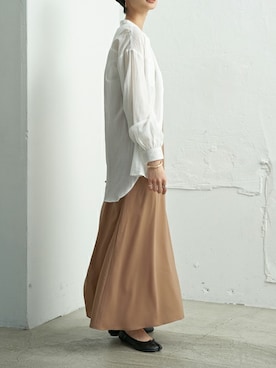 「スタンドカラーシャツ」｜craftstandardboutique_officialさん（レディース・167cm）の春コーディネート