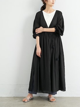 「カシュクールワンピース」｜craftstandardboutique_officialさん（レディース・160cm）の春コーディネート