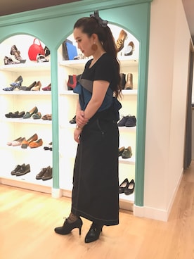 「オリエンタルトラフィック」｜「アイテム（ブーティ）」を使った、ORientalTRaffic 本八幡店さん（レディース・163cm）の秋コーディネート