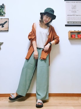 「ICE WATCH（アイスウォッチ）のアイテム」を使った、miwataraさん（レディース・157cm）の春コーディネート