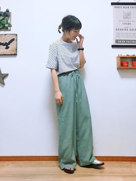 「ICE WATCH（アイスウォッチ）のアイテム」を使った、miwataraさん（レディース・157cm）の春コーディネート