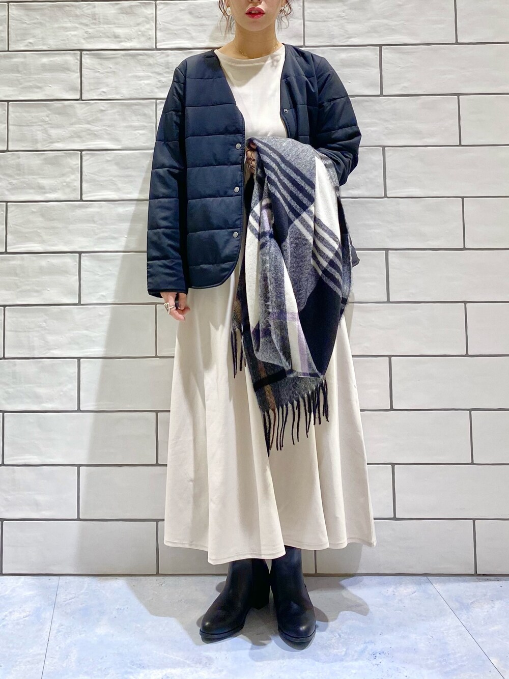 miwataraさんの「中綿コンパクトジャケットコート　886702（LEPSIM）」を使ったコーディネート