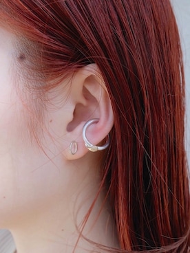 「アイテム（ピアス（片耳用））」を使った、yoshida tomoyoさん（レディース・153cm）の春コーディネート