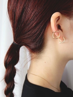 「アイテム（イヤリング（片耳用））」を使った、yoshida tomoyoさん（レディース・153cm）の夏コーディネート