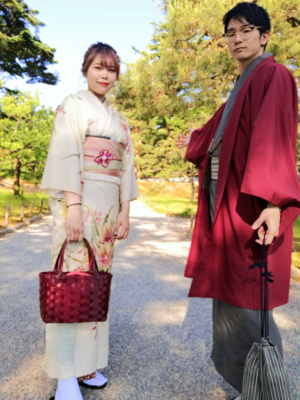 「心結、着物、金沢、金沢旅行」｜「心結のアイテム（浴衣、レッド系）」を使った、masaさん（メンズ・173cm）の夏コーディネートの1枚目の写真
