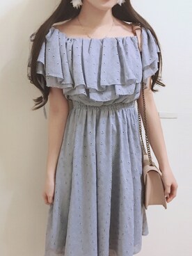「アイテム（ピアス（両耳用））」を使った、靜靜さん（レディース・159cm・20代）の春コーディネート