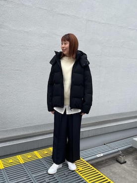 「DESCENTE ALLTERRAIN（デサント　オルテライン）のアイテム（ジャケット/アウター）」を使った、藤原（fujiwara）さん（レディース・159cm）の冬コーディネート