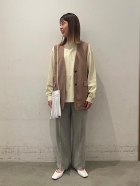 藤原(fujiwara)さん(レディース・159cm)の春コーディネート