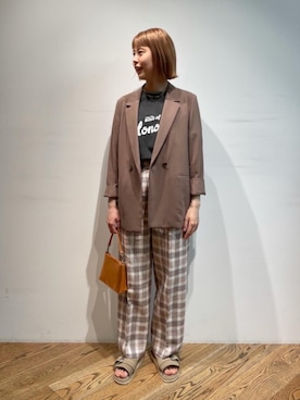 藤原（fujiwara）さん（レディース・159cm）の春コーディネート