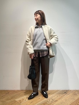 「THE SHINZONE（ザ　シンゾーン）のアイテム（スウェット）」を使った、藤原（fujiwara）さん（レディース・159cm）の秋コーディネート