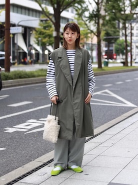 藤原（fujiwara）さん（レディース・159cm）の秋コーディネート