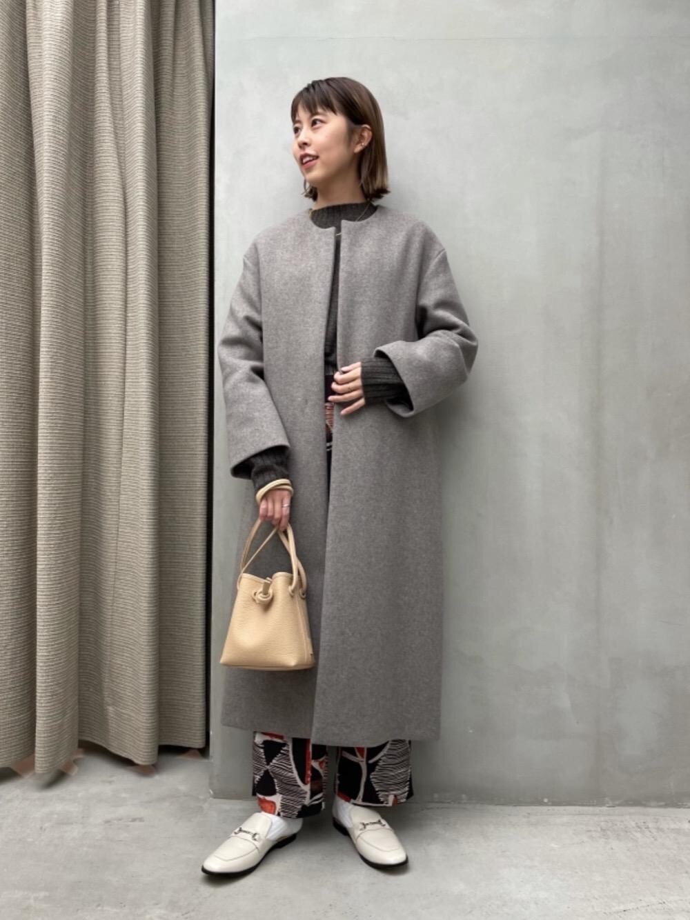 【美品】ユナイテッドアローズ　ロングコート　ベルト付き　アンゴラ　日本製 ロングコート｜ユナイテッドアローズ公式通販 - UNITED ARROWS