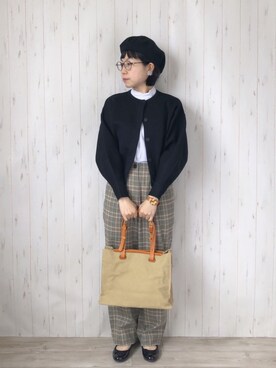 鞄屋コナランさん（レディース・157cm）の春コーディネート