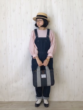 鞄屋コナランさん（レディース・157cm）の春コーディネート