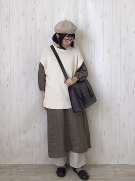「NAOT」｜鞄屋コナランさん（レディース・157cm）の春コーディネート