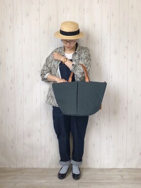 鞄屋コナランさん（レディース・157cm）の春コーディネート