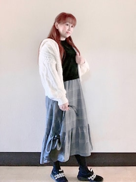 「リラックスコーデ」｜「アイテム（その他）」を使った、♡ m i c h i ♡さん（レディース・158cm）の秋コーディネート