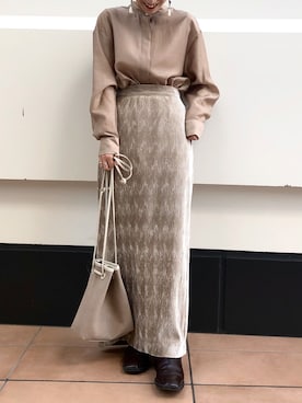 湯浅茉莉香さん（レディース・155cm）の秋コーディネート