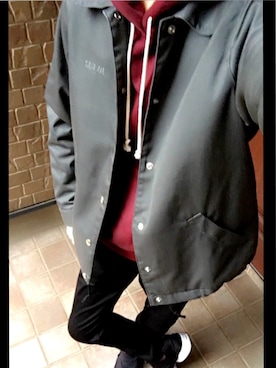 「CONVERSE（コンバース）のアイテム（ブルゾン）」を使った、黒さん（メンズ・174cm）の春コーディネート